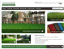 Tablet Screenshot of grass-world.com